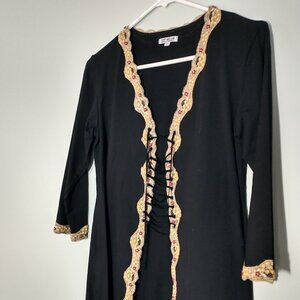 Cordelia Jacket with Lace Front Detail and Beaded Accents Size S